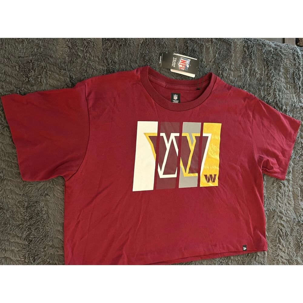 Washington Commanders NFL Women's Large Marroon Crop Top (NWT)